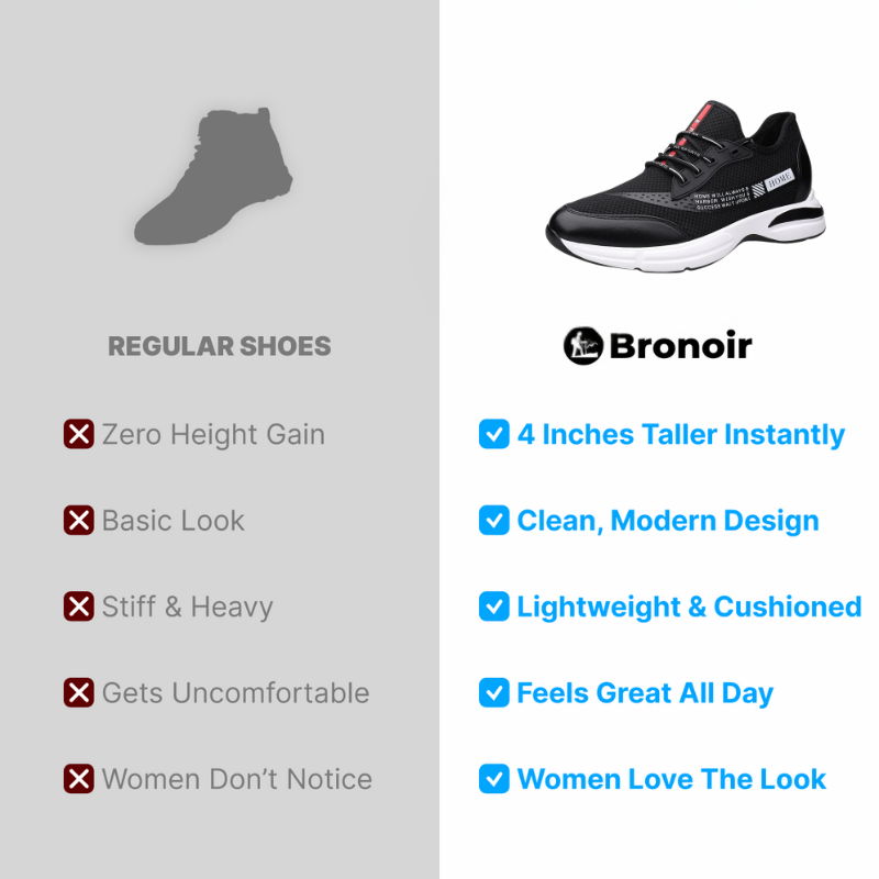 Bronoir™ Elevic – Height Boost Sneakers – Up to 4Inch Taller Instantly & Comfortably
