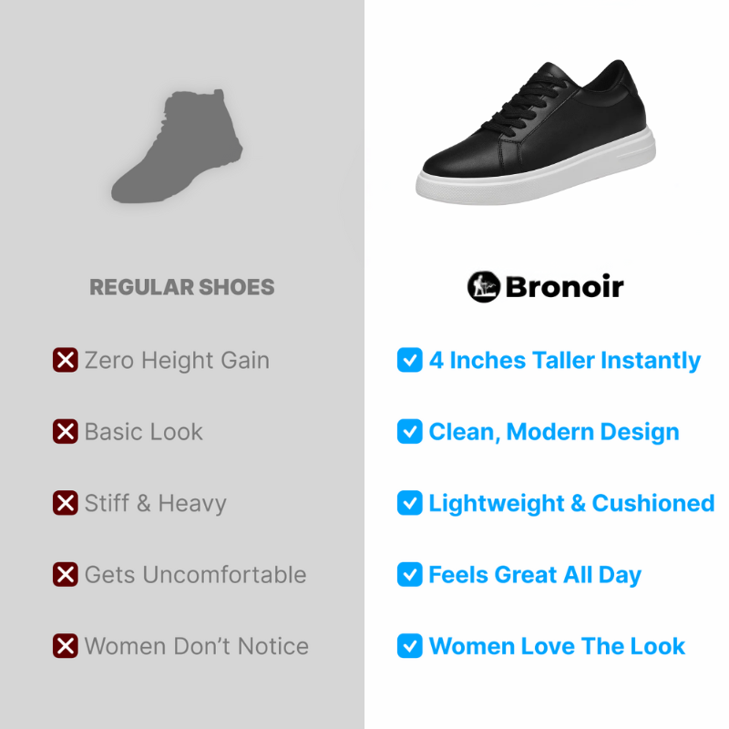Bronoir™ Upperon – Height Boost Sneakers – Up to 4Inch Taller Instantly & Comfortably