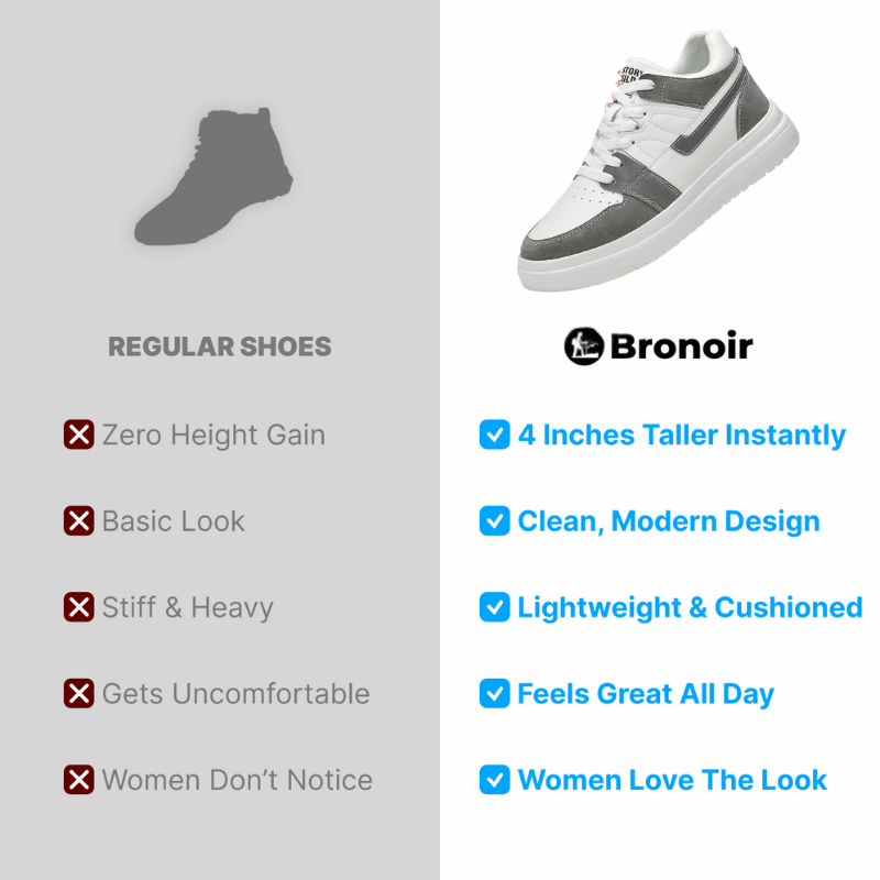 Bronoir™ Toweron – Height Boost Sneakers – Up to 4Inch Taller Instantly & Comfortably