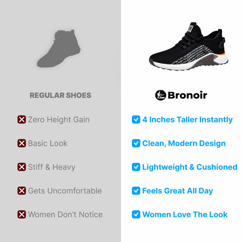 Bronoir™ Ascendik – Height Boost Sneakers – Up to 4Inch Taller Instantly & Comfortably