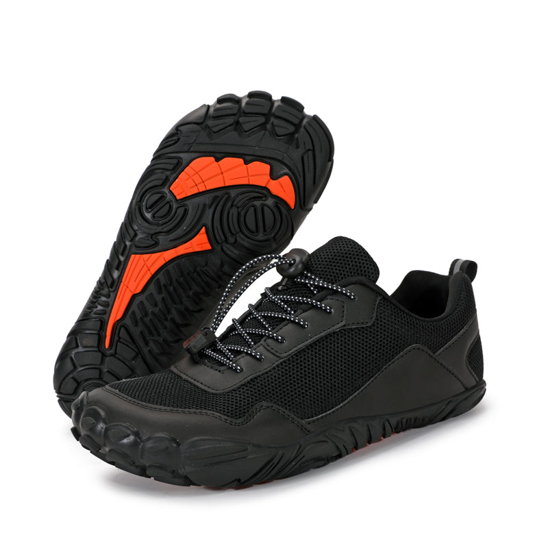 The thin zero heel sole strengthens your muscles by imitating barefoot walking. Say goodbye to pain & soreness!Barefoot Style Shoes