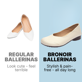 Bronoir Isla Belle - Elegant & Supportive Ballerinas for Daily Comfort