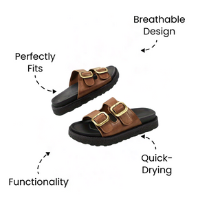 Bronoir™ Wavora – Lightweight & Arch-Supportive Walking Sandals