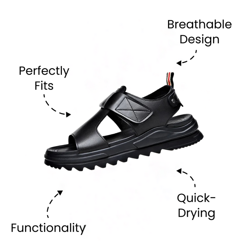 Bronoir™ Tranqua – Lightweight & Arch-Supportive Walking Sandals