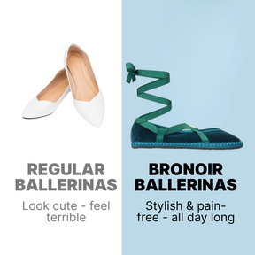 Bronoir Mila Grace - Elegant & Supportive Ballerinas for Daily Comfort