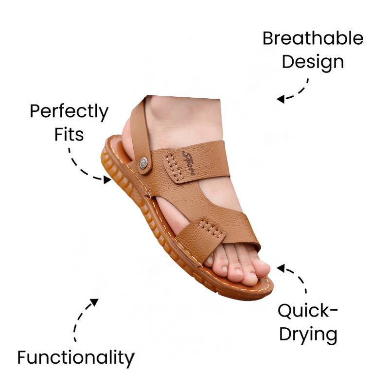 Bronoir™ Solviera – Lightweight & Arch-Supportive Walking Sandals