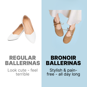 Bronoir Celine Chic - Elegant & Supportive Ballerinas for Daily Comfort
