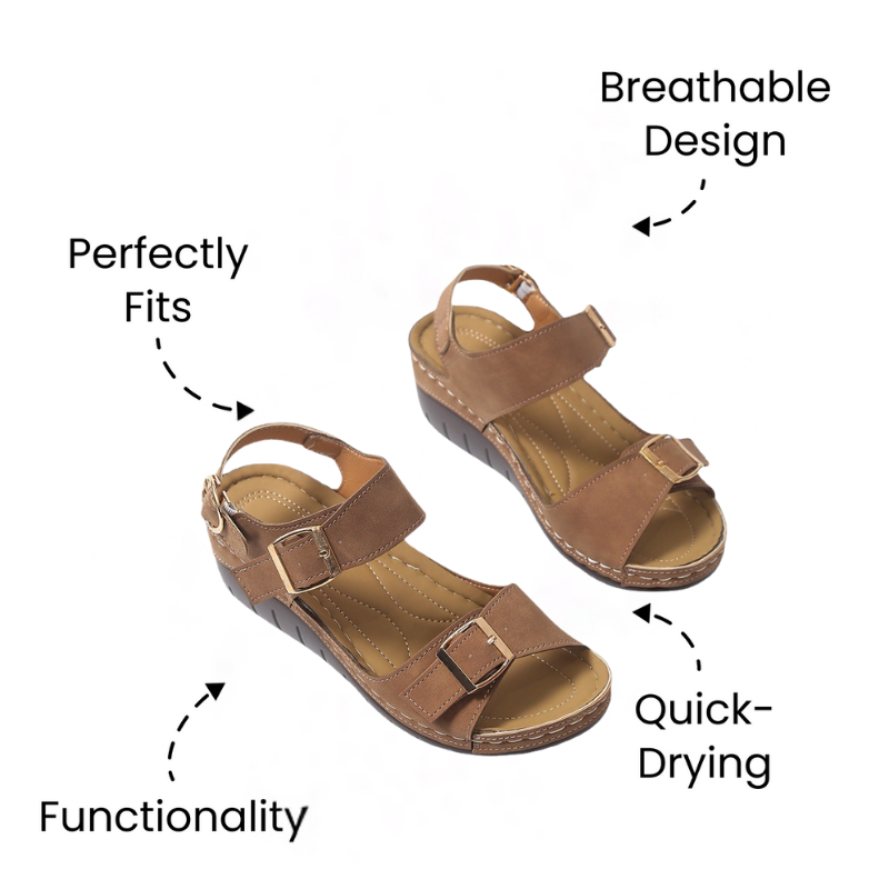 Bronoir™ Paressa – Lightweight & Arch-Supportive Walking Sandals