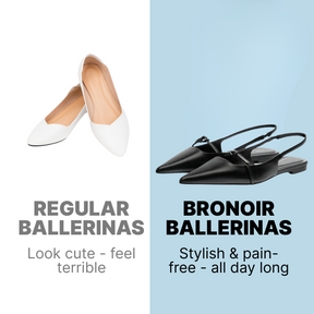 Bronoir Arya Chic - Elegant & Supportive Ballerinas for Daily Comfort
