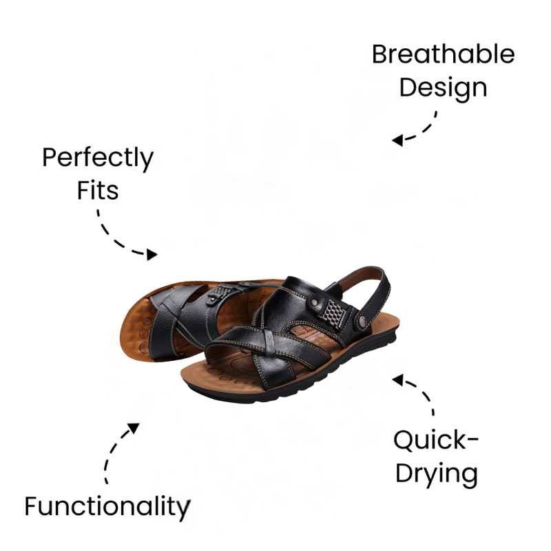 Bronoir™ Vacanza – Lightweight & Arch-Supportive Walking Sandals