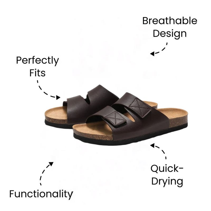 Bronoir™ Wanderin – Lightweight & Arch-Supportive Walking Sandals