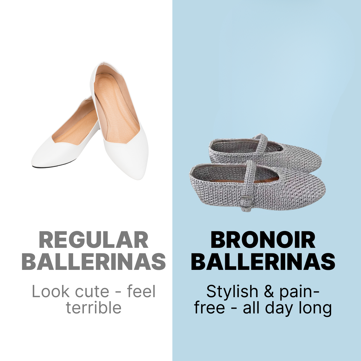 Bronoir Liora Step - Elegant & Supportive Ballerinas for Daily Comfort
