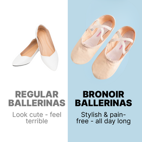 Bronoir Luna Charm - Elegant & Supportive Ballerinas for Daily Comfort