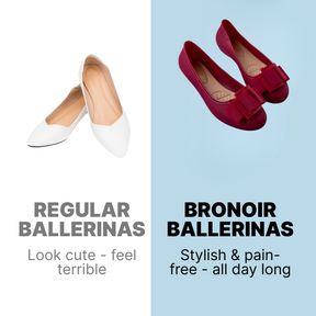 Bronoir Nora Flow - Elegant & Supportive Ballerinas for Daily Comfort