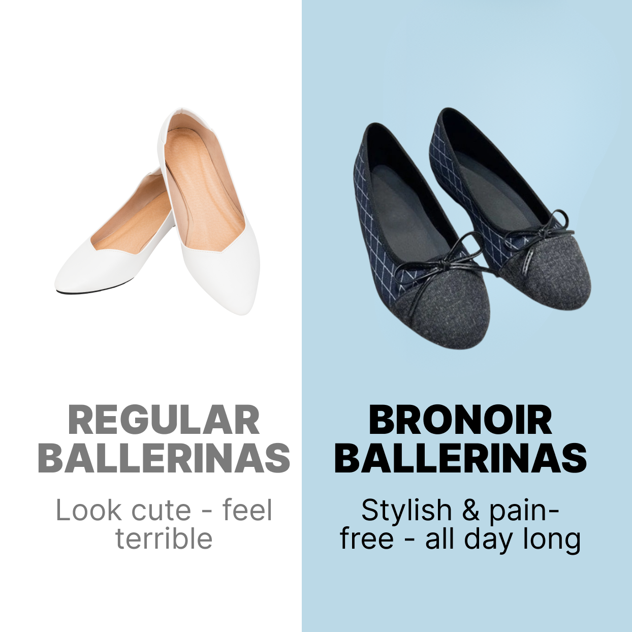 Bronoir Aria Lush - Elegant & Supportive Ballerinas for Daily Comfort