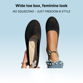 Bronoir Ella Shine - Elegant & Supportive Ballerinas for Daily Comfort
