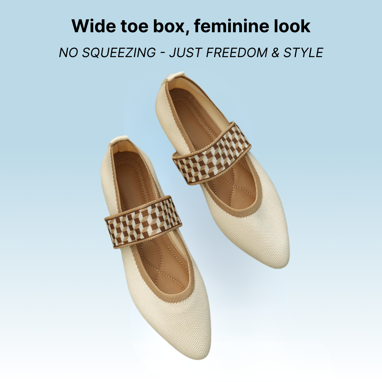 Bronoir Lily Pearl - Elegant & Supportive Ballerinas for Daily Comfort