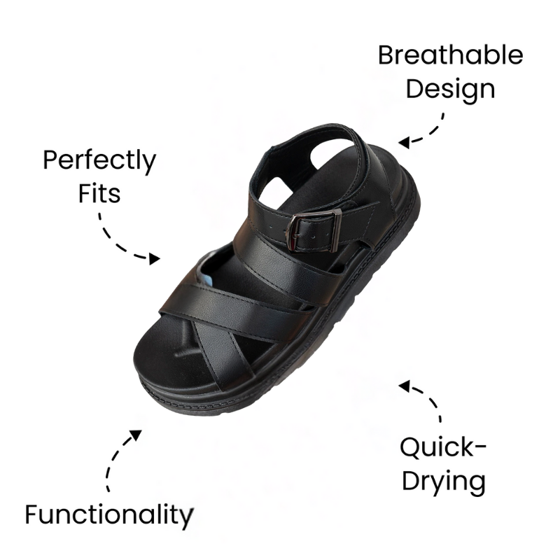 Bronoir™ Airnova – Lightweight & Arch-Supportive Walking Sandals