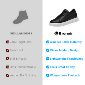 Bronoir™ Upstride – Height Boost Sneakers – Up to 4Inch Taller Instantly & Comfortably