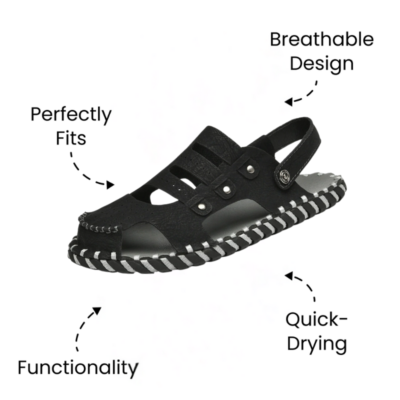 Bronoir™ Veluna – Lightweight & Arch-Supportive Walking Sandals