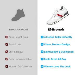 Bronoir™ Skywalkers – Height Boost Sneakers – Up to 4Inch Taller Instantly & Comfortably
