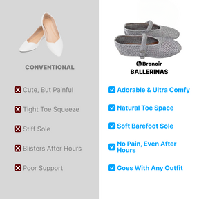 Bronoir Liora Step - Elegant & Supportive Ballerinas for Daily Comfort