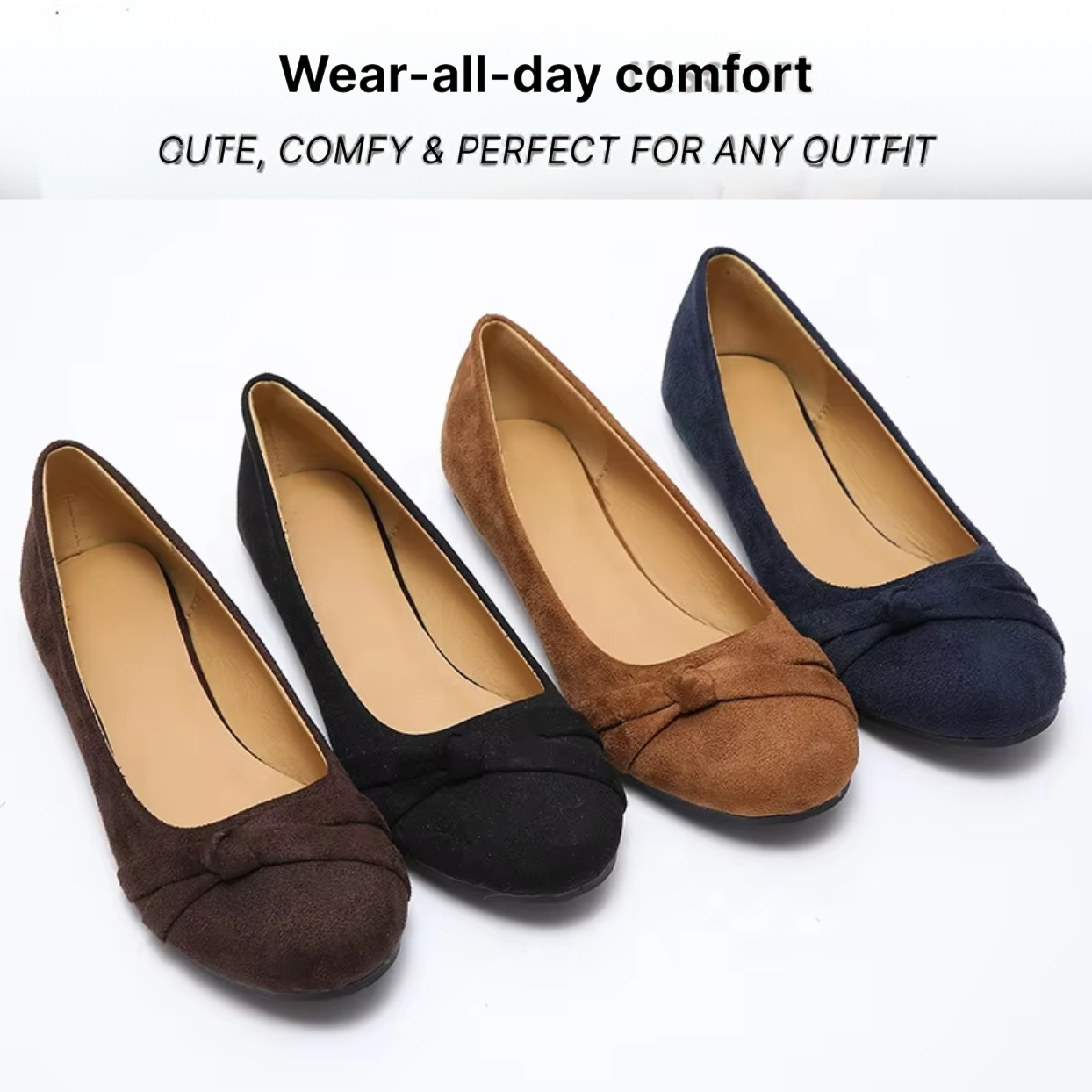 Bronoir Layla Shine - Elegant & Supportive Ballerinas for Daily Comfort