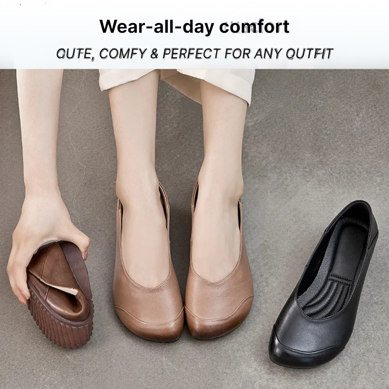 Bronoir Isla Belle - Elegant & Supportive Ballerinas for Daily Comfort
