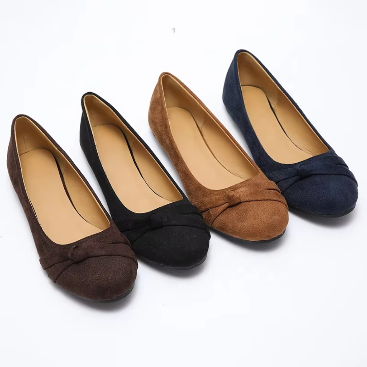 Bronoir Layla Shine - Elegant & Supportive Ballerinas for Daily Comfort