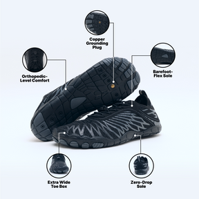 Bronoir™ Skin Pro with Copper Grounding Allround Barefoot Shoes