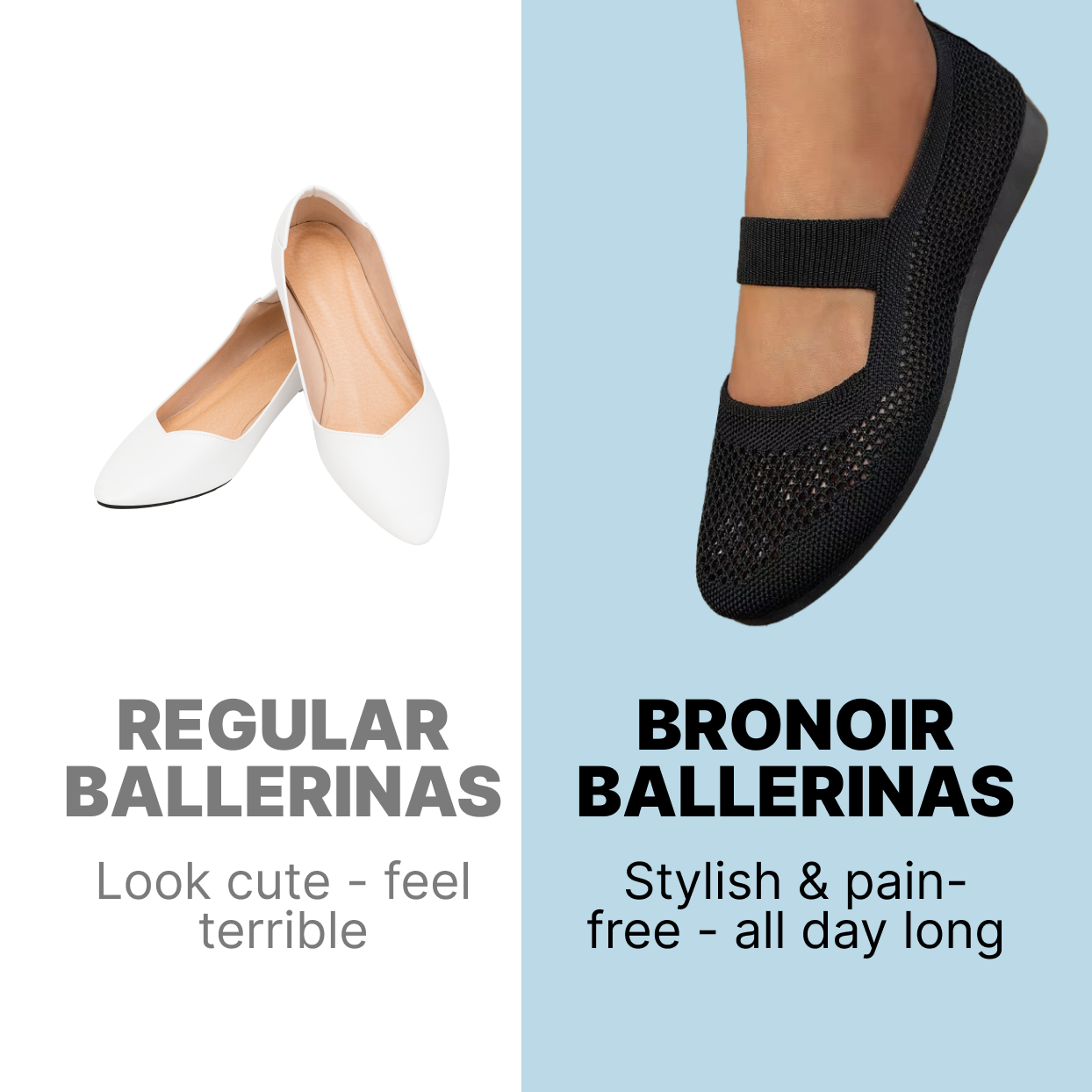 Bronoir™ Lift - Elegant & Supportive Ballerinas for Daily Comfort