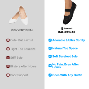 Bronoir™ Lift - Elegant & Supportive Ballerinas for Daily Comfort