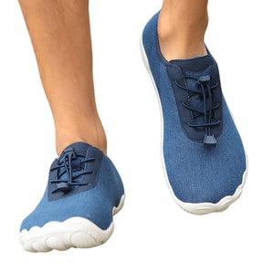 The thin zero heel sole strengthens your muscles by imitating barefoot walking. Say goodbye to pain & soreness!