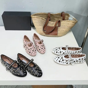 Bronoir Elara Bloom - Elegant & Supportive Ballerinas for Daily Comfort