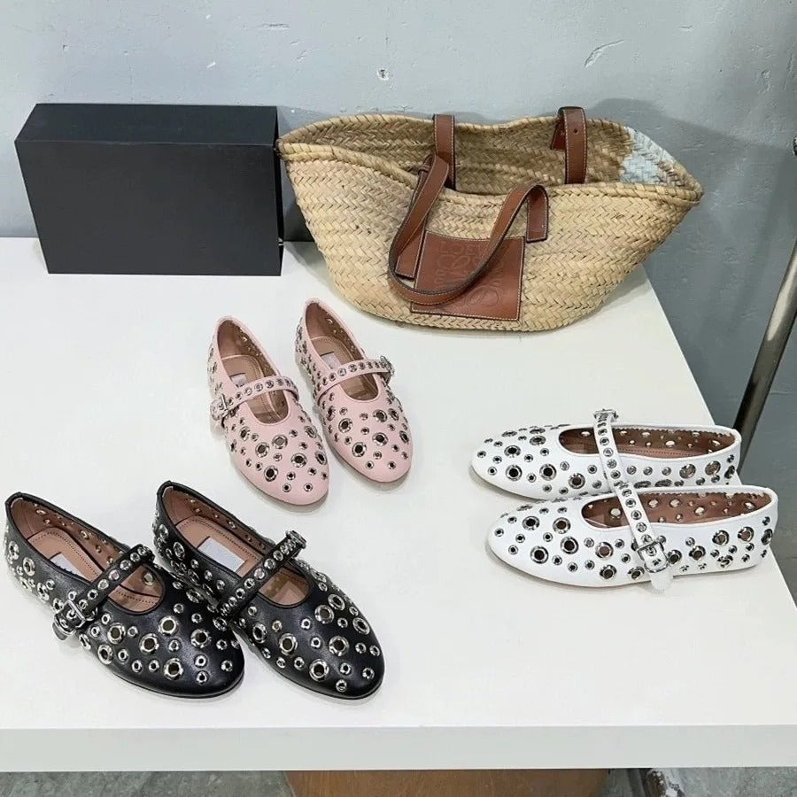 Bronoir Elara Bloom - Elegant & Supportive Ballerinas for Daily Comfort