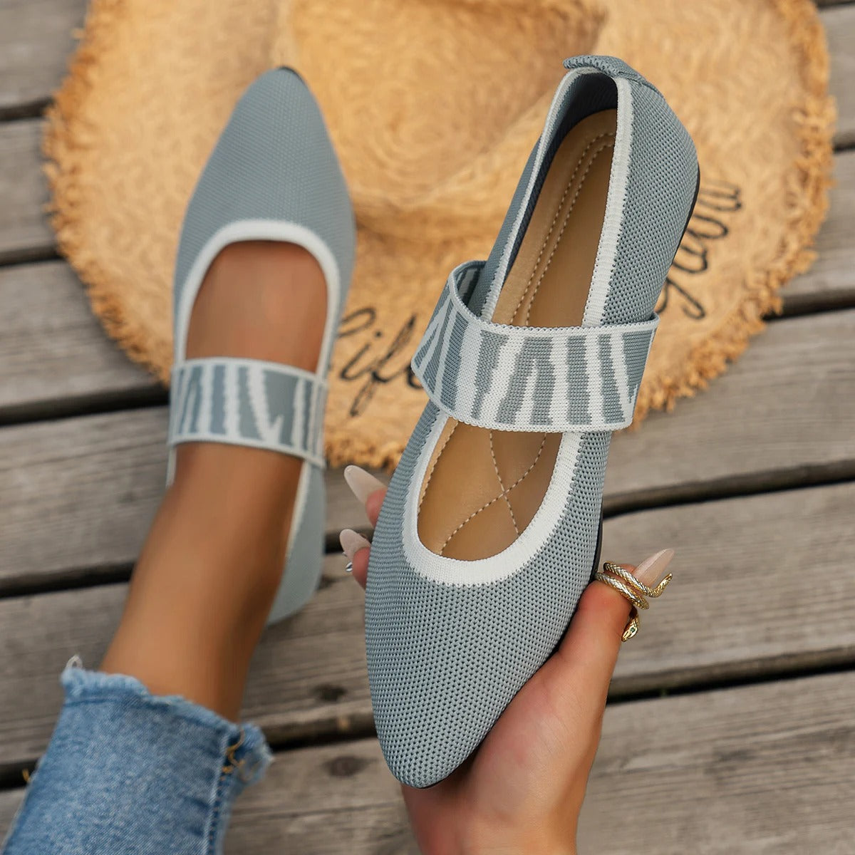 Bronoir Lily Pearl - Elegant & Supportive Ballerinas for Daily Comfort